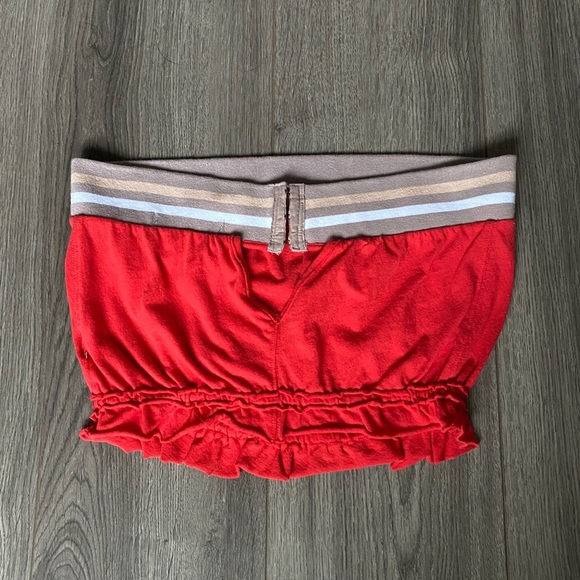 Free People Grand Slam Tube Top Red Size Medium - Picture 13 of 14